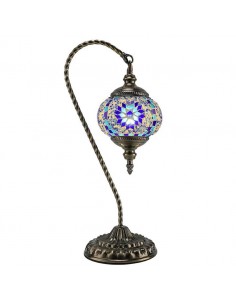 Mosaic Table Lamp Moroccan Swan Neck ID-23