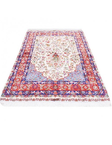 Tabriz hand-woven silk rug Rc-117