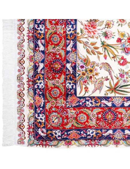 Tabriz hand-woven silk carpet Rc-117 carpet roots
