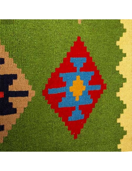 Hand-woven kilim with geometric shapes pattern Rc-118 zoom in