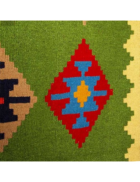 Hand-woven kilim with geometric shapes pattern Rc-118 zoom in Hand-woven kilim with geometric shapes pattern Rc-118 zoom in