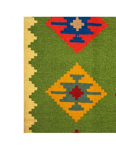 Hand-woven kilim with geometric shapes pattern Rc-118 details