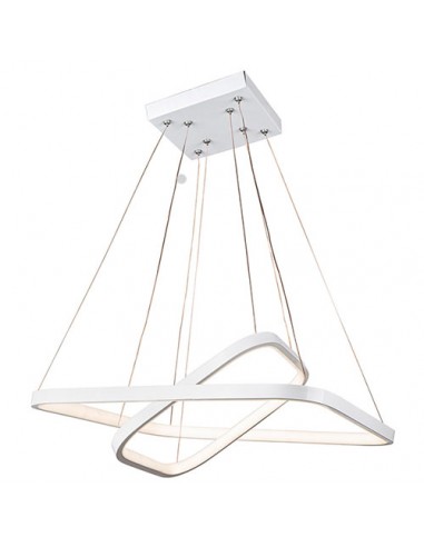 Unique Dining Room White Chandelier -  lateral