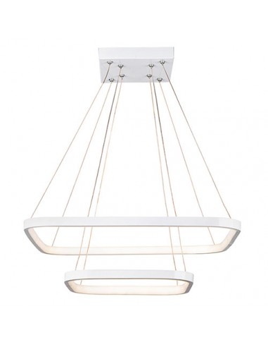 White Modern chandelier A6311 / 2-WT Code with remote
