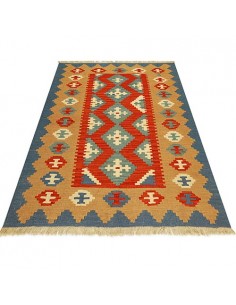 Reversible Qashqaei hand-woven kilim Rc-119 full view