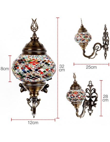 Persian Handmade Mosaic Wall Light