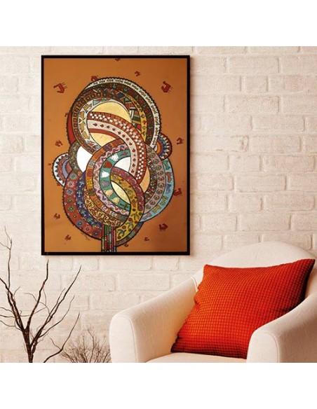 Abstract Painting "The Persian Garden of My Imagination" AG-463