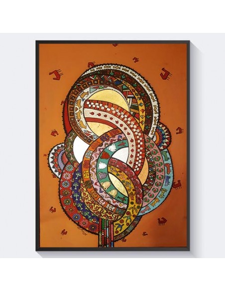 Abstract Painting "The Persian Garden of My Imagination"