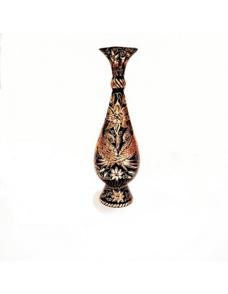 Engraved Copper Vase