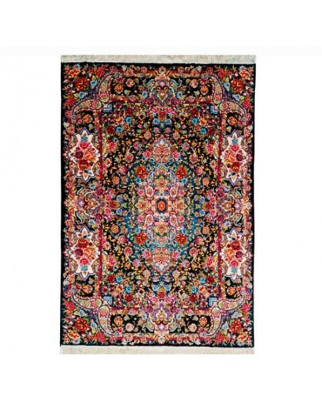 Tabriz Hand-woven Silk Carpet Rc-123 full view Tabriz Hand-woven Silk Carpet Rc-123 full view