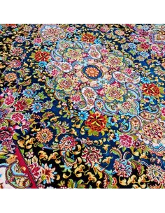 Tabriz Hand-woven Silk Carpet Rc-123 full view 2