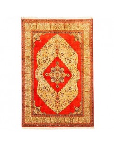 Tabriz hand-woven carpet with Lachak Toranji pattern Rc-125 full view