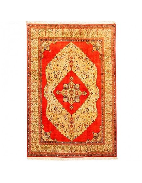 Tabriz hand-woven carpet with Lachak Toranji pattern Rc-125 full view Tabriz hand-woven carpet with Lachak Toranji pattern Rc-125 full view