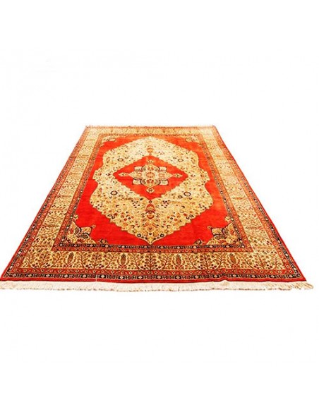 Tabriz hand-woven carpet with Lachak Toranji pattern Rc-125 front view
