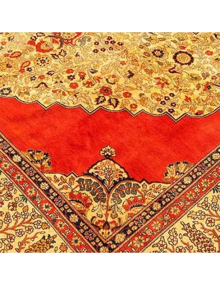 Tabriz hand-woven carpet with Lachak Toranji pattern Rc-125 zoom in