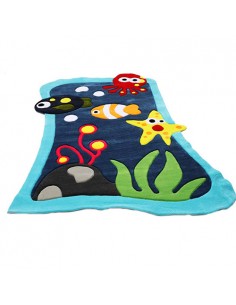 Semi hand-woven baby rug Rc-130 full view 2