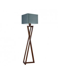 Wooden Floor Lamp Grey Standing Light