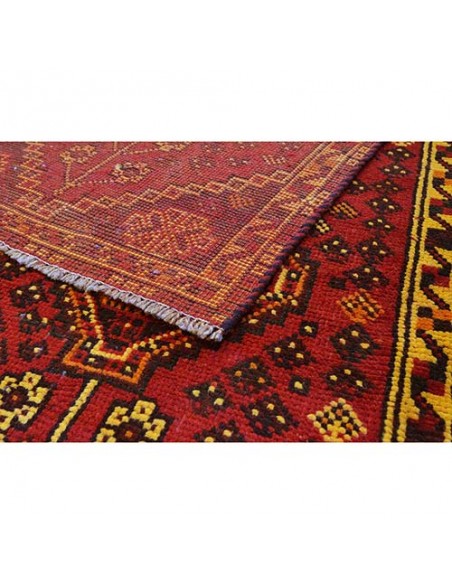 Shiraz hand-woven runner carpet Rc-132 back view