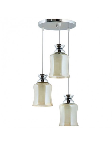 Modern White Glass Ceiling Chandelier