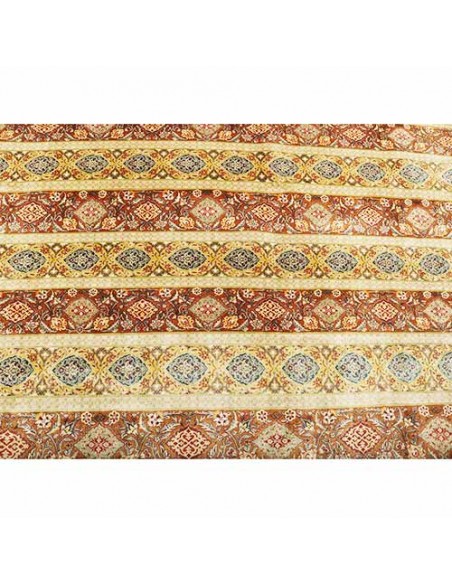 Qom hand-woven silk carpet Rc-136 horizontal View