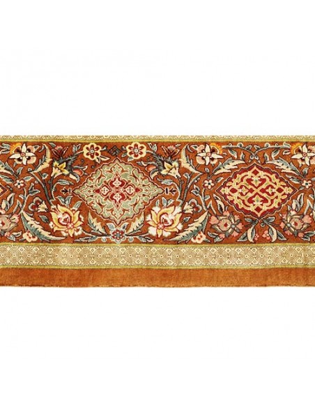 Qom Hand-woven Silk Carpet Rc-136 carpet sides