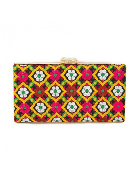 Baluchi Needlework Shoulder Bag|The Best Floral Clutch Bag