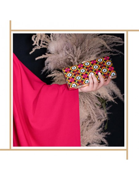 Baluchi Needlework Shoulder Bag|The Best Floral Clutch Bag