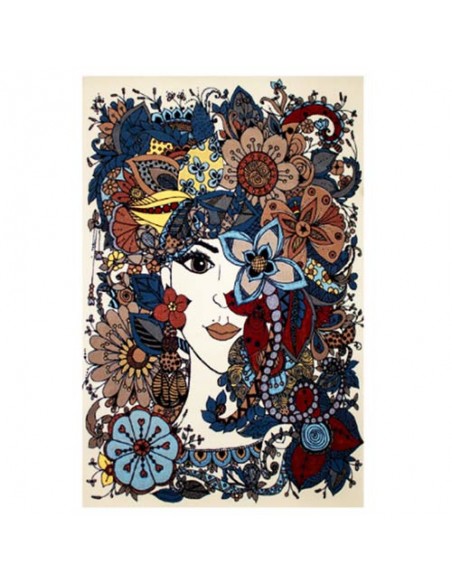 machine woven area carpet full view