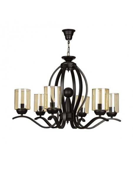 Black Chandelier with Crystal Light Bulbs Black Chandelier with Crystal Light Bulbs