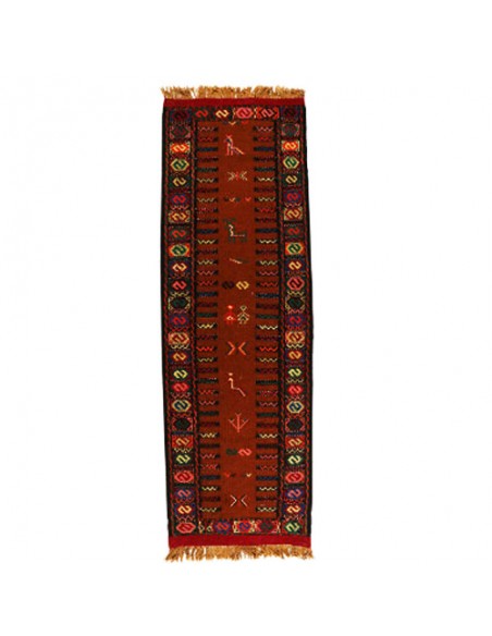 Khorasan hand-woven runner kilim Rc-144 full view Khorasan hand-woven runner kilim Rc-144 full view
