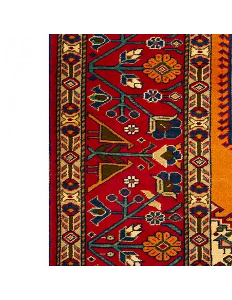 Khorasan Hand-woven Silk Carpet Rc-147 right side view