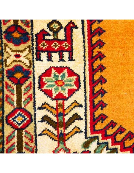 Khorasan Hand-woven Silk Carpet Rc-147 detalis Khorasan Hand-woven Silk Carpet Rc-147 detalis
