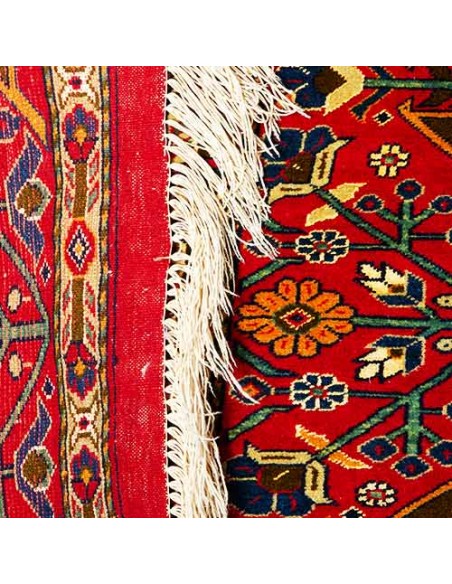 Khorasan Hand-woven Silk Carpet Rc-147 fringe