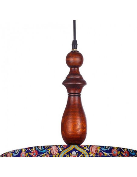 Drum Chandelier with Colorful Design - wooden body Drum Chandelier with Colorful Design - wooden body