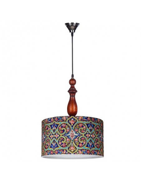 Drum Chandelier with Colorful Design Drum Chandelier with Colorful Design