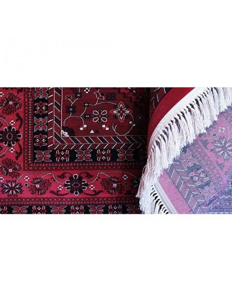 Isfahan Machine woven Area Carpet With Balooch Pattern Rc-148 carpet fringe