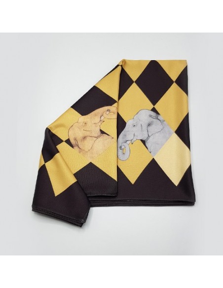 cream-brown-geometric-patterned-scarf-folded