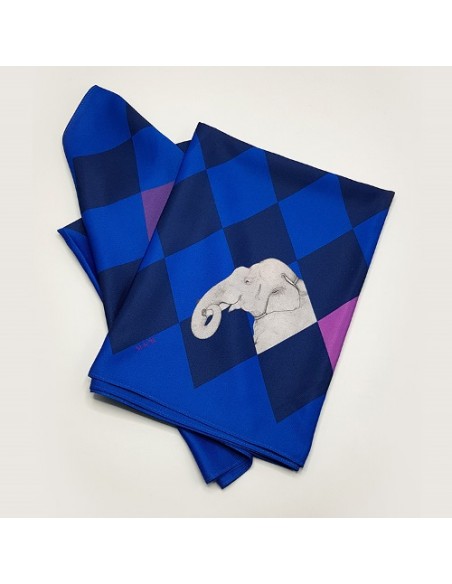 blue-navy-geometric-patterned-scarf-folded