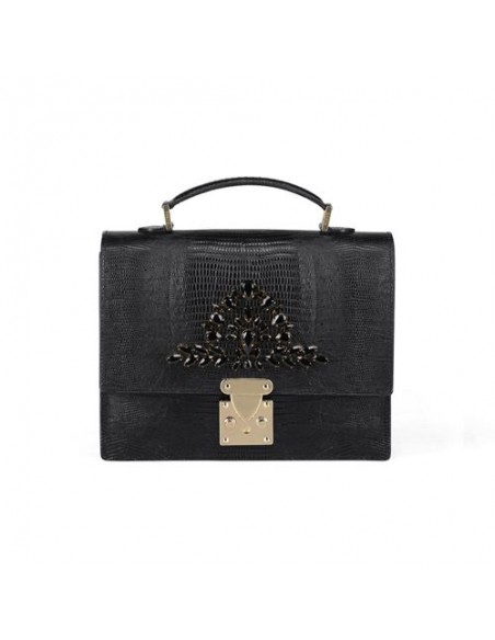 luxurious-black-leather-bag