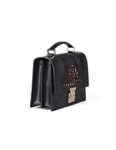 luxurious-black-leather-bag-3quarter