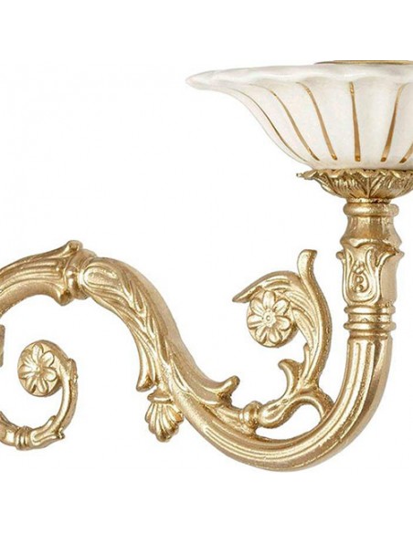 Gold Brass Wall Sconce Light - details Gold Brass Wall Sconce Light - details