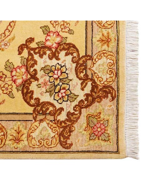 Tabriz Hand-woven Runner Carpet With Toranj Pattern Rc-153 carpet fringe