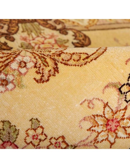 Tabriz Hand-woven Runner Carpet With Toranj Pattern Rc-153 zoom in Tabriz Hand-woven Runner Carpet With Toranj Pattern Rc-153 zoom in