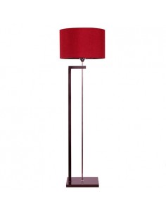 Red Wooden Floor Lamp Standing Light