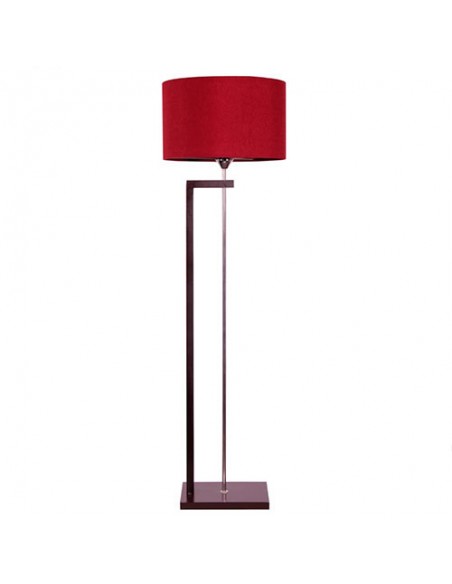Red Wooden Floor Lamp Standing Light
