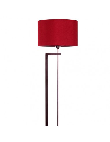 Red Wood Floor Lamp Standing Light