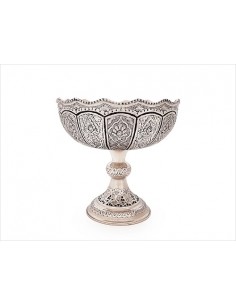Persian Metal Embossing Candy Bowl HC-610 Full View Cyruscrafts