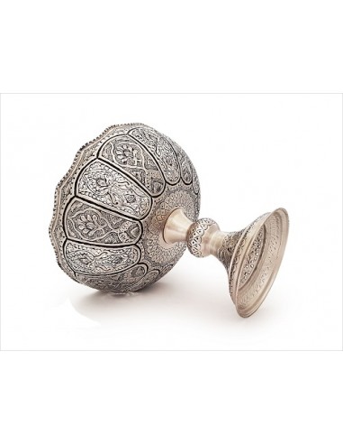 Persian Metal Embossing Candy Bowl HC-610 Angled 2
