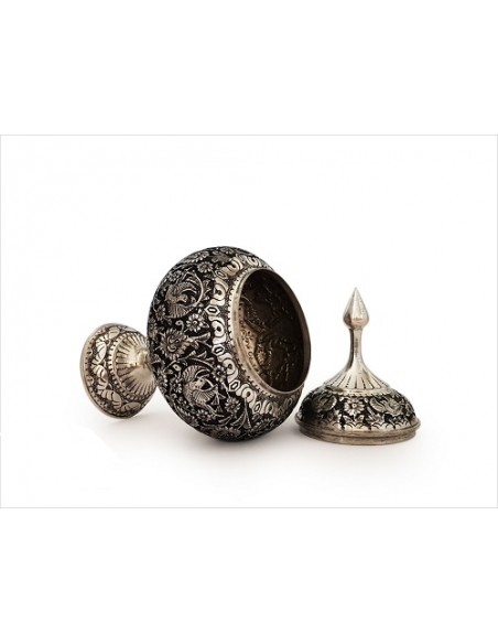Iranian Metal Embossing Candy Bowl AGD