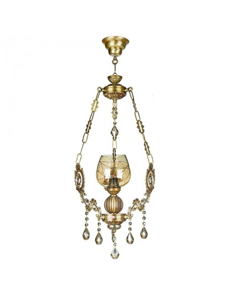Gold Glass Bubble Chandelier For Indoor Lighting